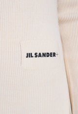 Jil Sander Logo Print Hooded Midi Dress Beige J40CT0128 J14639-104