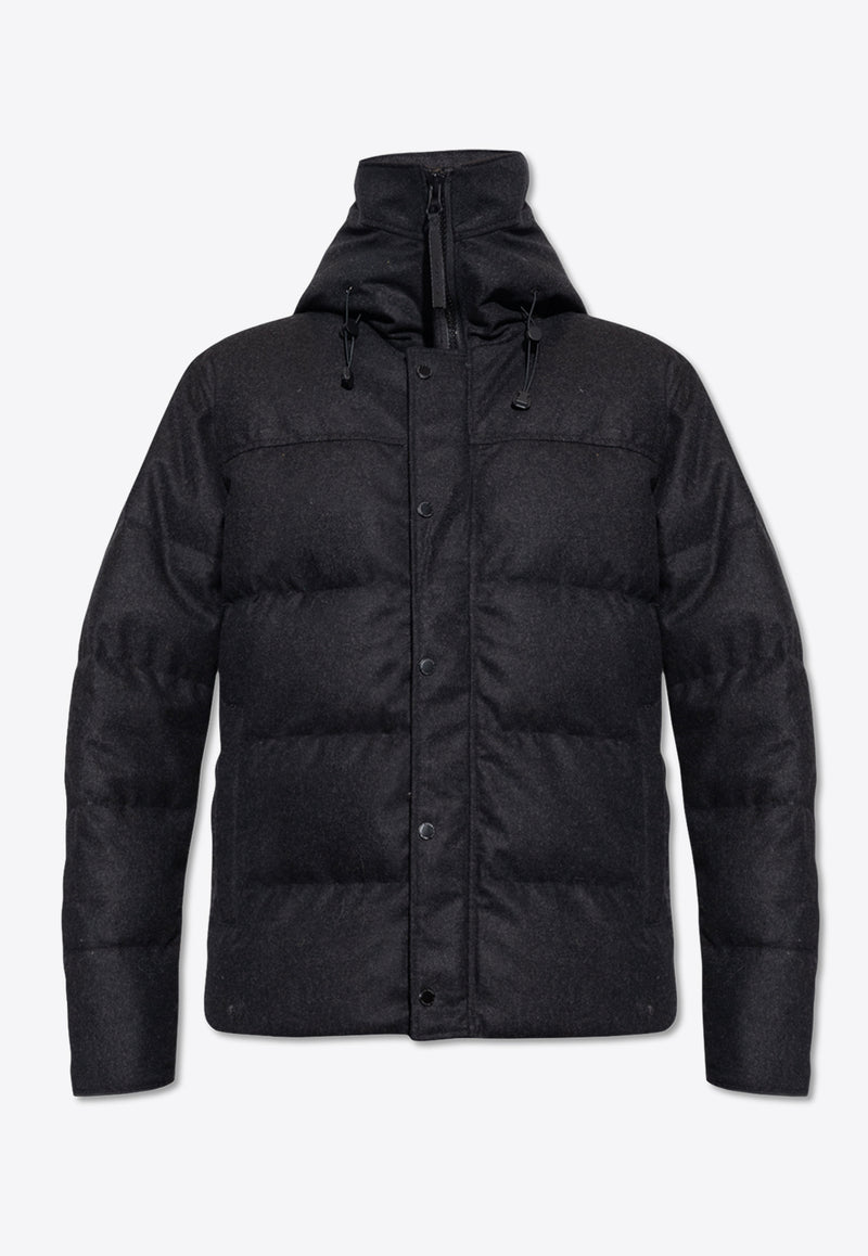 Canada Goose MacMillan Wool Down Jacket Black 3804M1 0-CARBON MELANGE