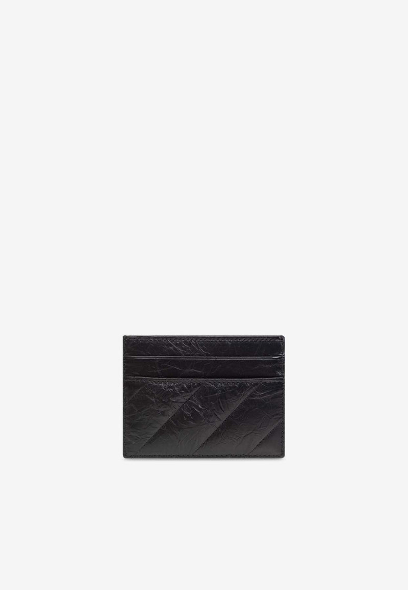 Balenciaga Crush Quilted Leather Cardholder 766467 210J1-1000