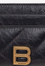 Balenciaga Crush Quilted Leather Cardholder 766467 210J1-1000