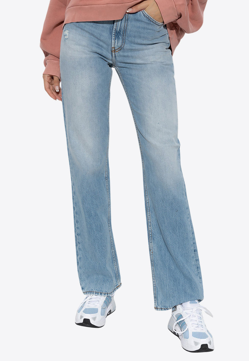 Acne Studios 1977 Distressed Boot-Cut Jeans Blue ACNE STUDIOS 1977 A00396-228-LIGHT BLUE