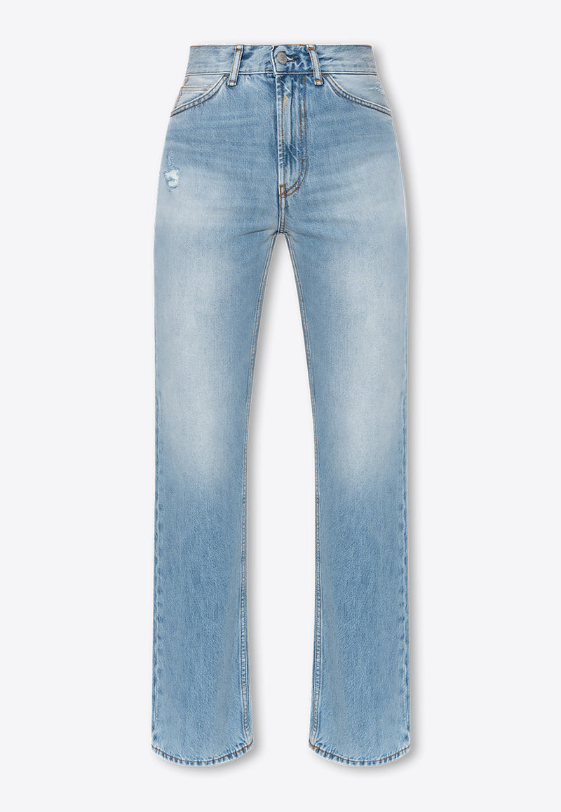 Acne Studios 1977 Distressed Boot-Cut Jeans Blue ACNE STUDIOS 1977 A00396-228-LIGHT BLUE