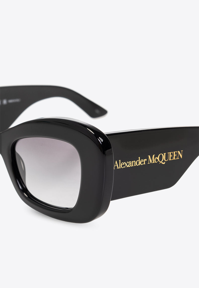 Alexander McQueen Bold Logo Cat-Eye Sunglasses Gray 760631 J0749-1053