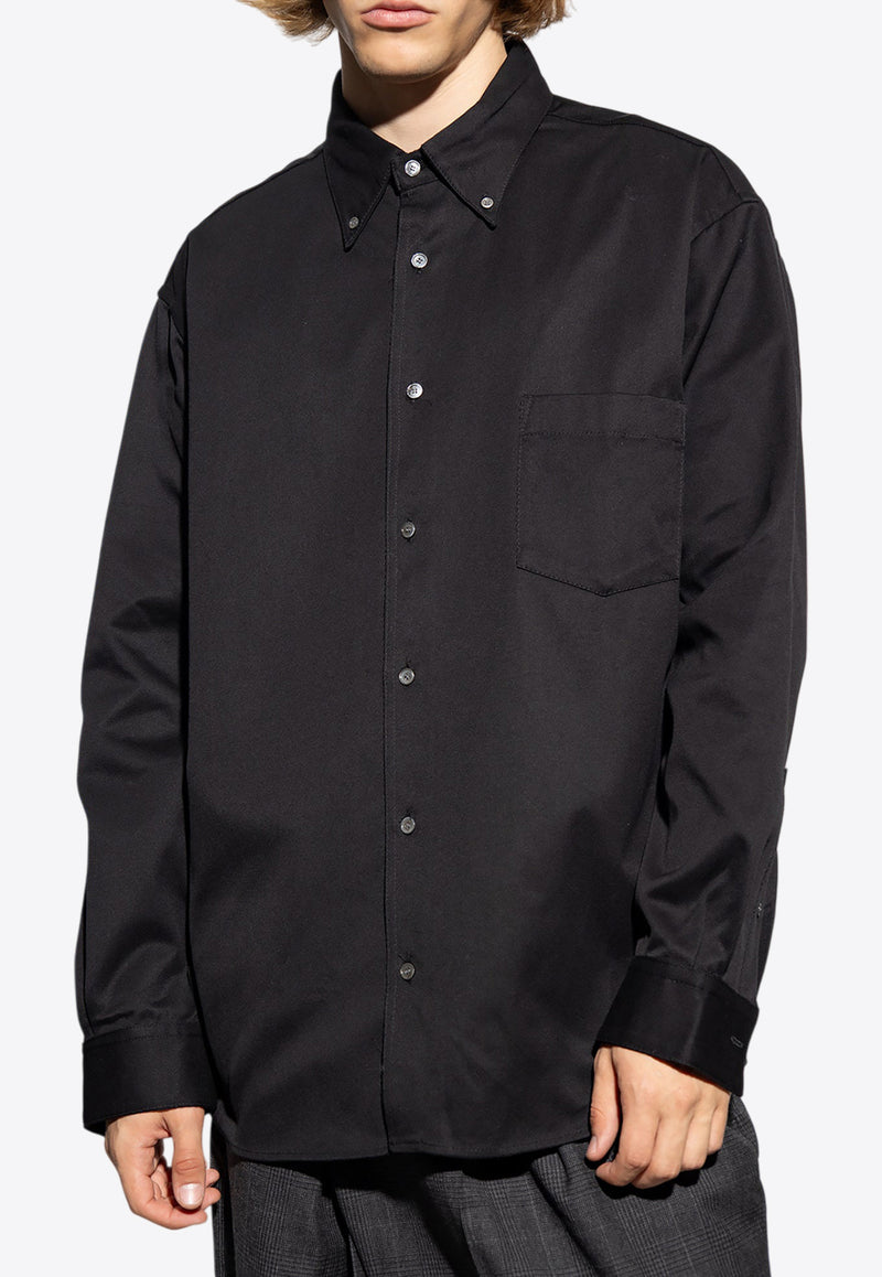 Acne Studios Long-Sleeved Casual Shirt Black FN-MN-OUTW000932 B90697-900-BLACK