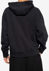 Maison Kitsuné Logo-Embroidered Hooded Sweatshirt LM00705KM0001 0-P199