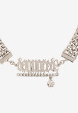 Dsquared2 Gothic Brass Choker with Logo-plaque NEM0255 59400001-F124