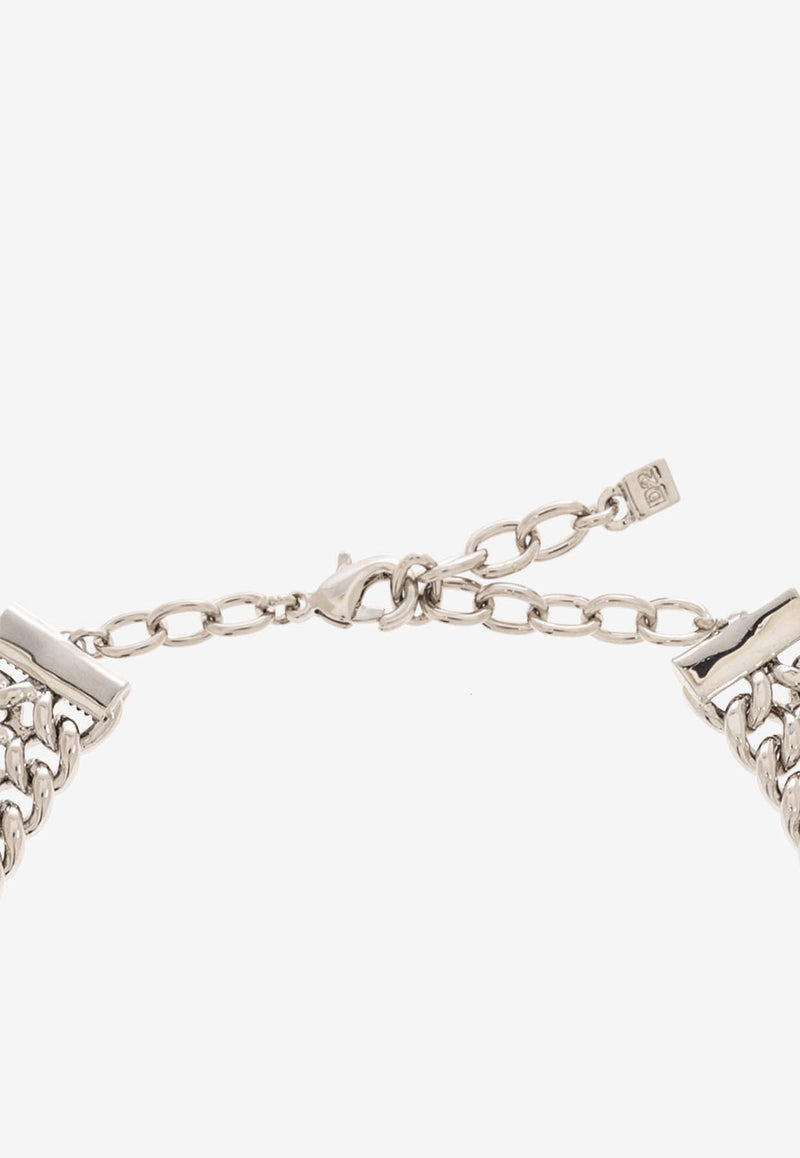 Dsquared2 Gothic Brass Choker with Logo-plaque NEM0255 59400001-F124