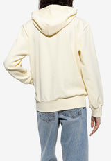 Comme Des Garçons Play Embroidered Heart Hooded Sweatshirt Yellow P1T174 0-3