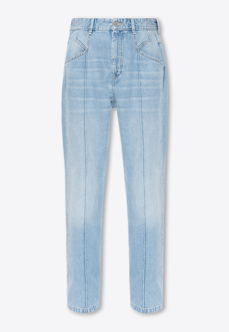 Isabel Marant Nadege Basic Boyfriend Jeans Blue PA0054FA A1H25I-LIGHT BLUE