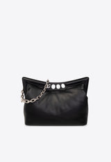 Alexander McQueen The Peak Shoulder Bag Black 770631 1BLHI-1000