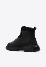 Canada Goose Journey Leather Hiking Ankle Boots Black 7778M 0-BLACK