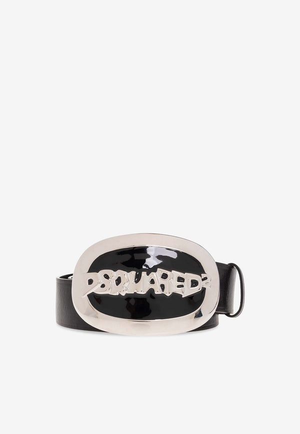 Dsquared2 Logo-Plaque Leather Belt BEW0399 12900001-M1510