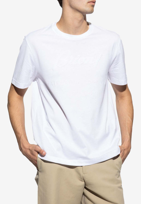 Brioni Logo-Printed Crewneck T-shirt UJCH0L OA621-9000