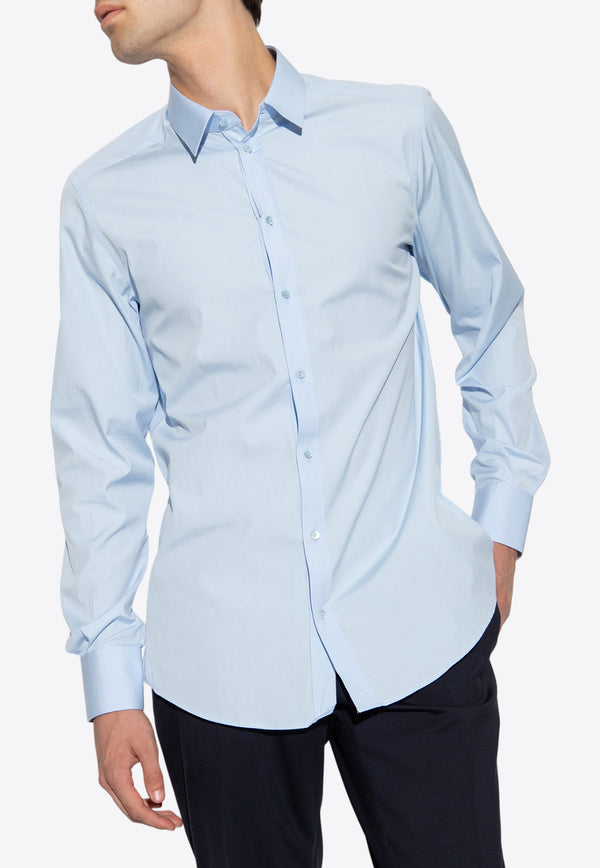 Dolce 
Gabbana Classic Long-Sleeved Shirt G5EJ1T FU5U8-B1581 Blue