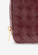 Bottega Veneta Medium Intrecciato Leather Pouch Bag Burgundy 766291 V3IV0-2247