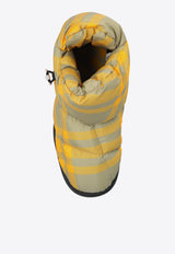 Burberry Quilted Check Snow Boots Yellow 8074743 B7311-HUNTER IP CHK