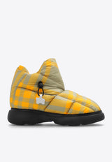 Burberry Quilted Check Snow Boots Yellow 8074743 B7311-HUNTER IP CHK