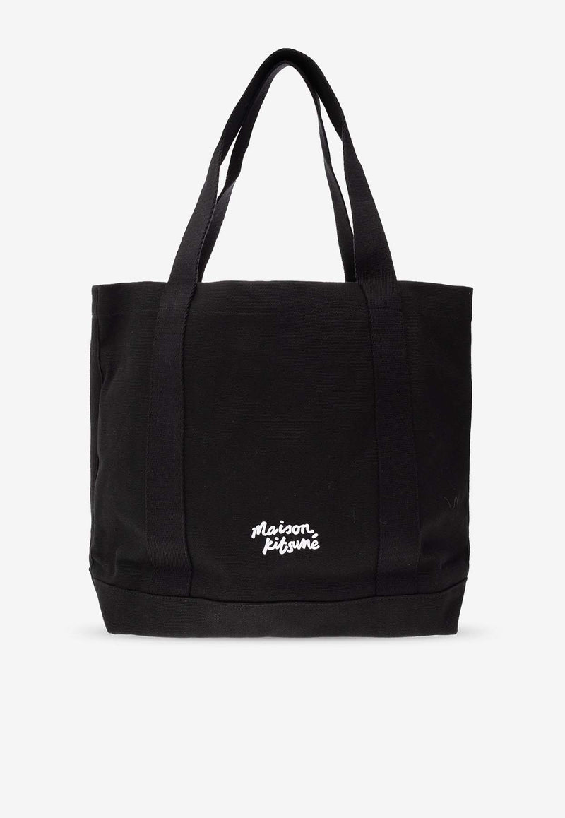 Maison Kitsuné Logo-Printed Tote Bag LW05101WW0050 0-P199