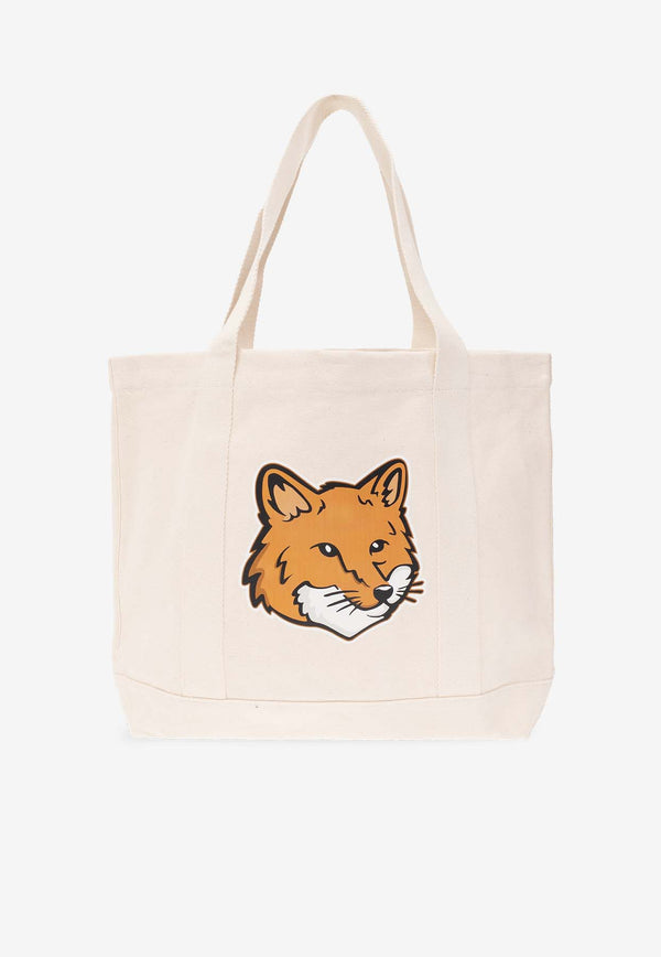 Maison Kitsuné Logo-Printed Tote Bag LW05101WW0050 0-P700