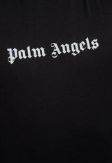 Palm Angels Logo Print Crewneck T-shirt Black PMAA089F23 JER002-1001