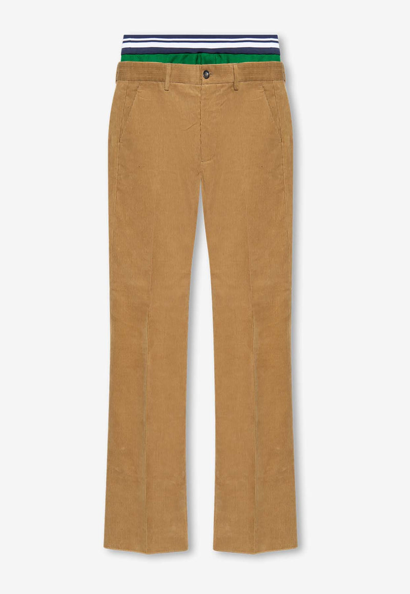 Dsquared2 Corduroy Straight-Leg Slouch Pants S71KB0551 S78132-124