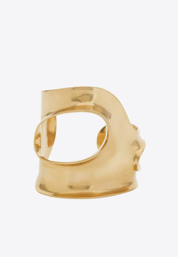 Salvatore Ferragamo Sculptural Cuff Gold