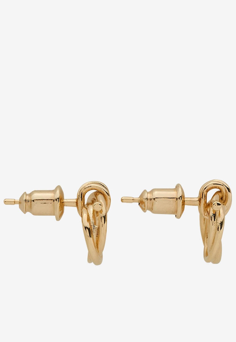 Salvatore Ferragamo Twisted Gancini Earrings 760671 EAR EVOXMINI 765593 ORO CHIARO Gold