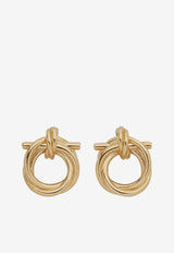 Salvatore Ferragamo Twisted Gancini Earrings 760671 EAR EVOXMINI 765593 ORO CHIARO Gold