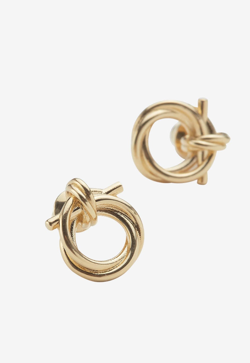 Salvatore Ferragamo Twisted Gancini Earrings 760671 EAR EVOXMINI 765593 ORO CHIARO Gold