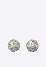 Salvatore Ferragamo Crystal-Embellished Stud Earrings 760715 EAR GMINISTR 770707 PLD/CRYSTAL