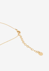 Salvatore Ferragamo Gancini Double-Pearl Chain Necklace Gold 760806 NKL GANWAVPE 780390 ORO GIOVE/WHITE