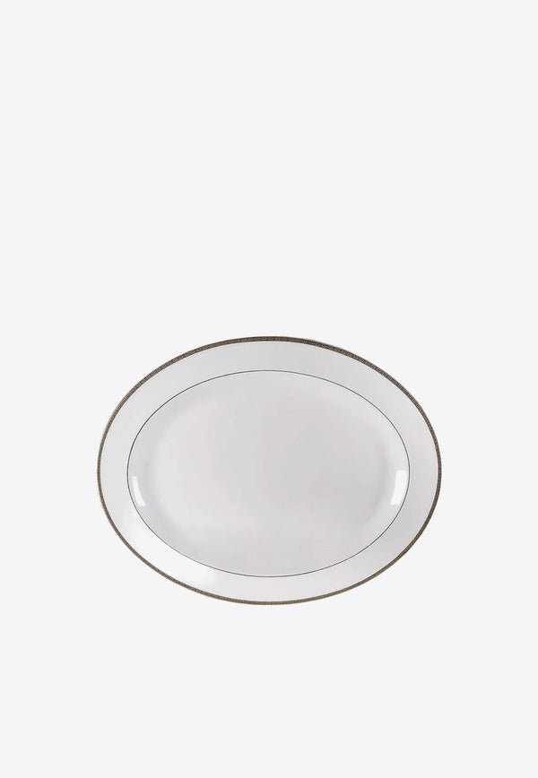 Christofle Metropolis Oval Platter White 7654220