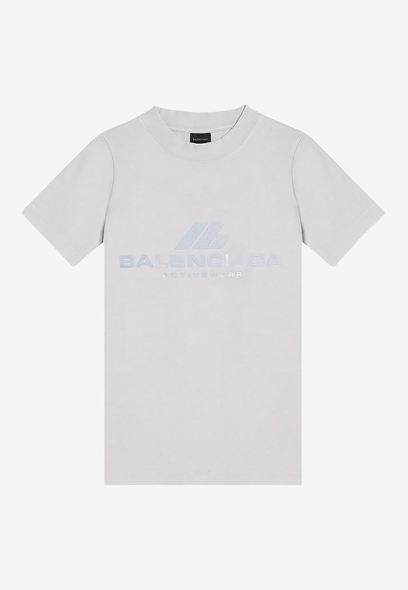 Balenciaga Activewear Logo Print T-shirt White 768075TQVU1/P_BALEN-9016