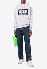 MSGM Logo Print Hooded Sweatshirt Gray 2000MM525200004_94