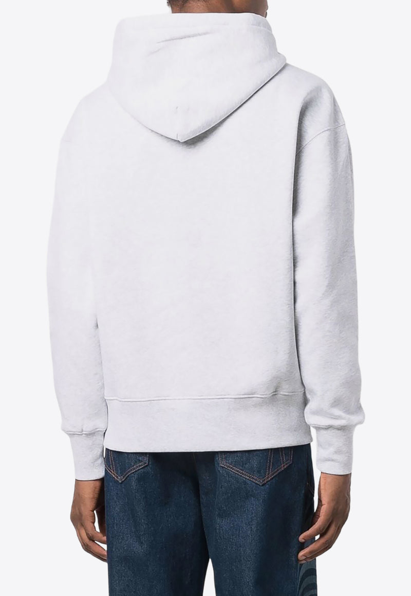 MSGM Logo Print Hooded Sweatshirt Gray 2000MM525200004_94