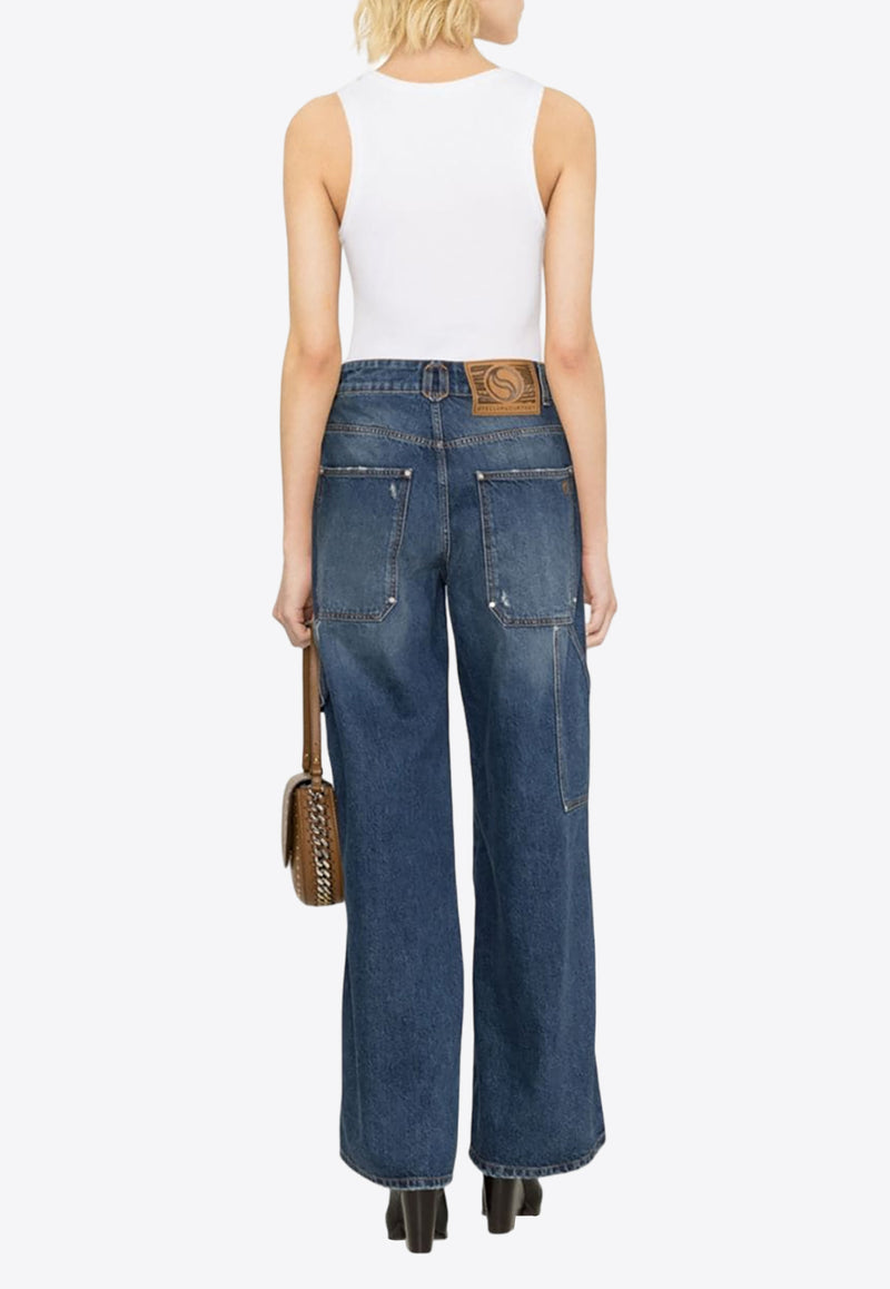 Stella McCartney Wide-Leg Jeans 6D01503SPH33_4003 Blue