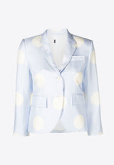 Thom Browne Single-Breasted Polka Dot Blazer Blue FBC646AF0367_480