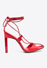 The Attico Adele 105 Calf Leather Sandals Red 236WS411V015_010