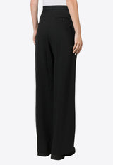 MSGM Wide-Leg Tailored Pants Black 3541MDP10237606_99