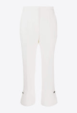 MSGM Cropped Flared Pants White 3541MDP07237612_02