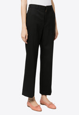 Miu Miu High-Waist Wool Pants Black MP1697S2321R1_F0002