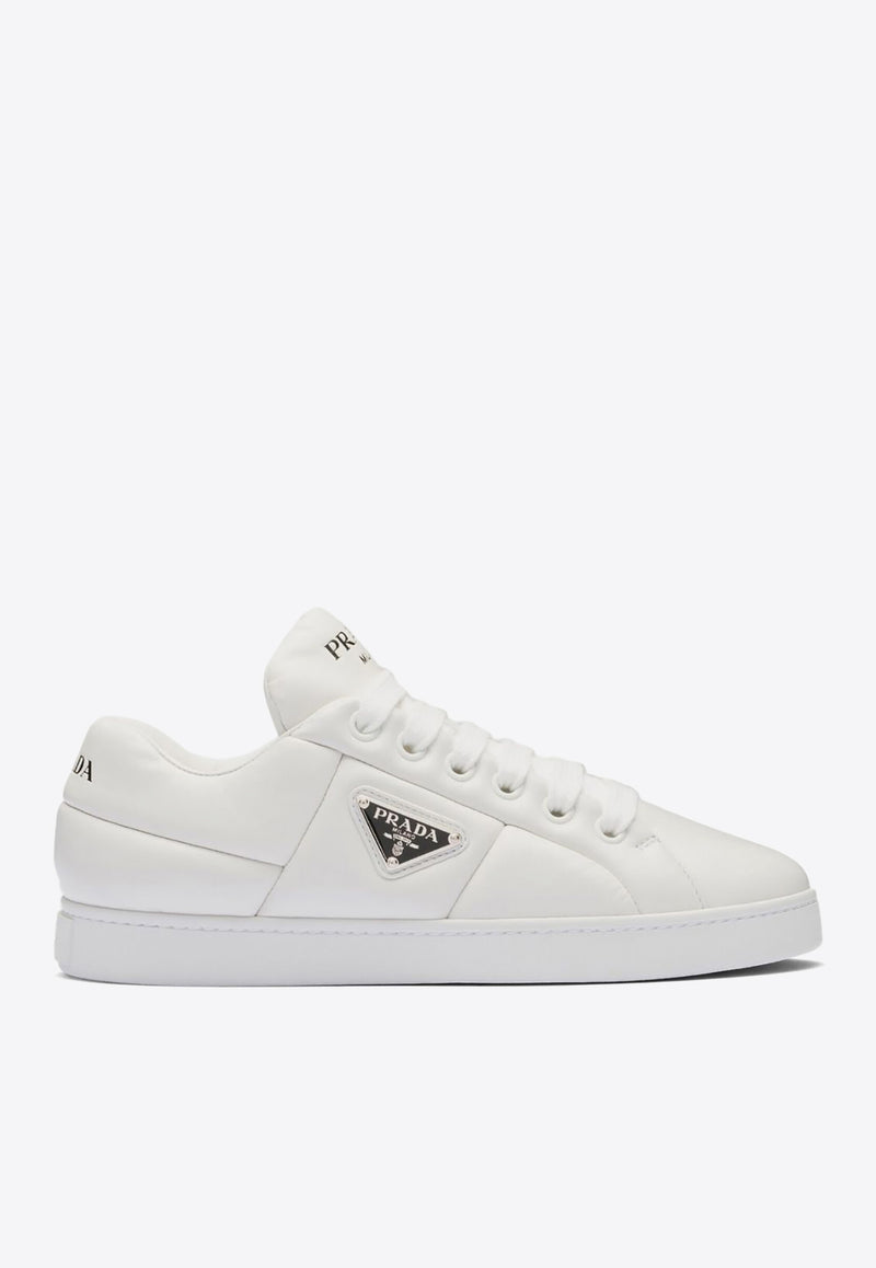 Prada Triangle Logo Padded Sneakers White 1E204NF0252DL8_F0009