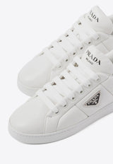 Prada Triangle Logo Padded Sneakers White 1E204NF0252DL8_F0009