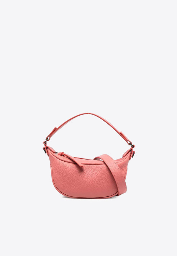 By Far Pebbled Leather Shoulder Bag Pink 22PFAMINOSLMFTSMA