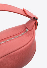 By Far Pebbled Leather Shoulder Bag Pink 22PFAMINOSLMFTSMA