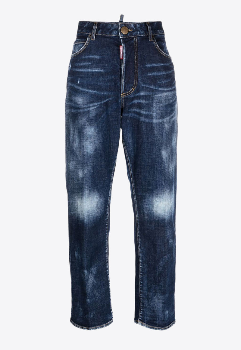 Dsquared2 Worn-Out Straight-Leg Jeans  Blue S75LB0799S30664_470