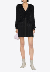 MSGM Brushed Knit Cardigan Black 3341MDM12322777599