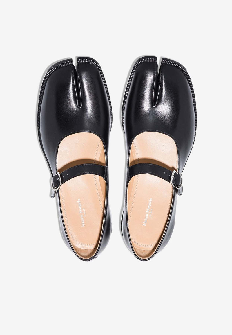 Maison Margiela Tabi Mary-Jane Ballet Flats Black S39WL0119P3292_T8013