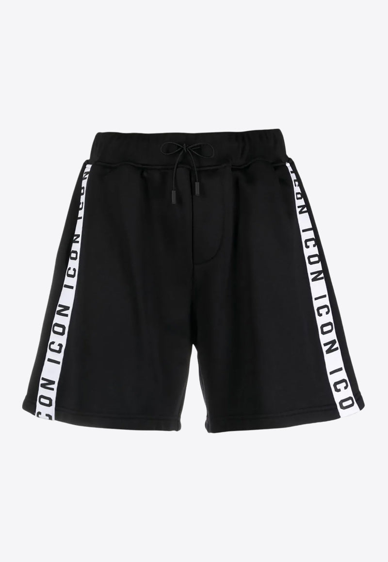 Dsquared2 Icon-Stripe Drawstring Shorts Black S80MU0027S25497_900