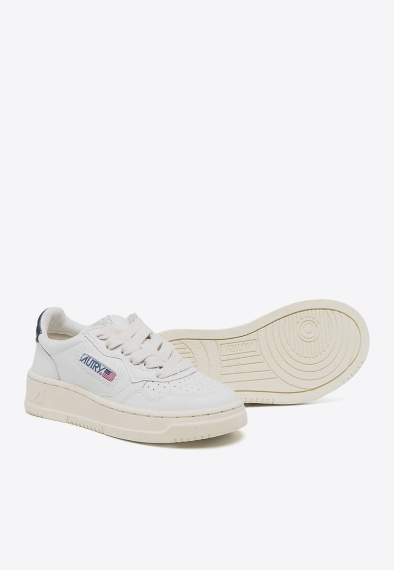 Autry Kids Girls Medalist Low-Top Sneakers White KULKLL_12